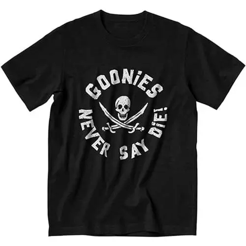 Produktbild: Goonies Never Say Die Mens Cotton T-Shirt Black XL