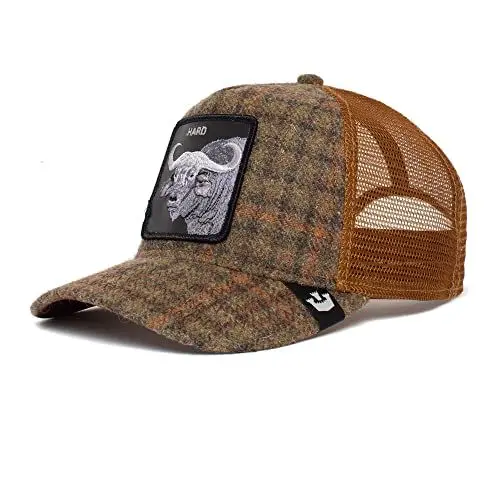 Produktbild: Goorin Bros. The Farm Plaid Collection Unisex verstellbare Trucker-Kappe, Olive Hardwood, Einheitsgröße