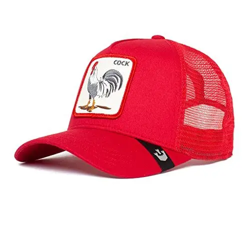 Produktbild: Goorin Bros. Unisex-Erwachsene The Farm Adjustable Mesh Trucker Hat for Men and Women Baseballkappe, Rot (Rooster Truckin), Einheitsgröße