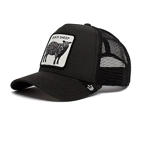 Produktbild: Goorin Bros. Unisex-Erwachsene The Farm Baseball Trucker Hat Baseballkappe, Ebenholz/Revolter (schwarzes Schaf), Einheitsgröße