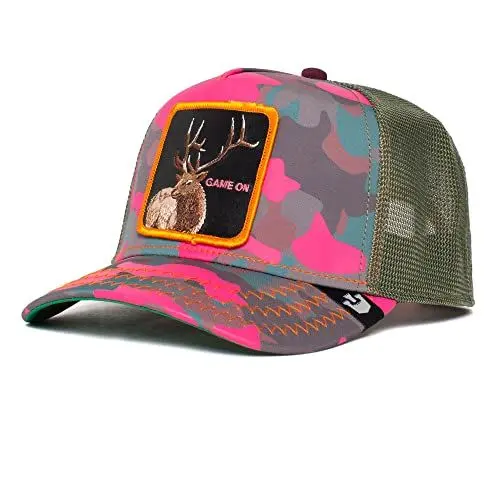 Produktbild: Goorin Bros. Unisex-Erwachsene The Farm Kablamo Camo Collection Adjustable Trucker Cap Baseballkappe, Rosa (Elk Season Dreams), Einheitsgröße