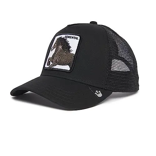 Produktbild: Goorin Bros. Unisex-Erwachsene The Farm Spanish-Language Adjustable Mesh Trucker Hat Baseballkappe, Schwarz (Semental), Einheitsgröße