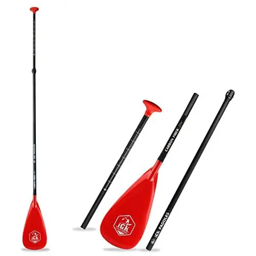 Produktbild: Goosehill SUP Paddel, Verstellbares 3-teiliges Carbon Fiber Paddel für Stand Up Paddling, Leichtes Tragbar Paddle zum Surfen, Rafting, Wassersport, 1 Packung