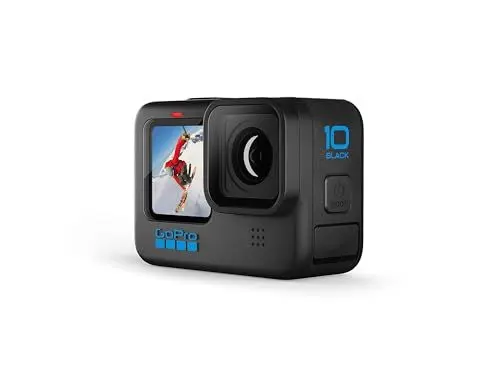 Produktbild: GoPro HERO10 Black Bundle – enthält HERO10 Black Kamera, den Handler (schwimmender Handgriff), wiederaufladbare Batterie und Tragetasche