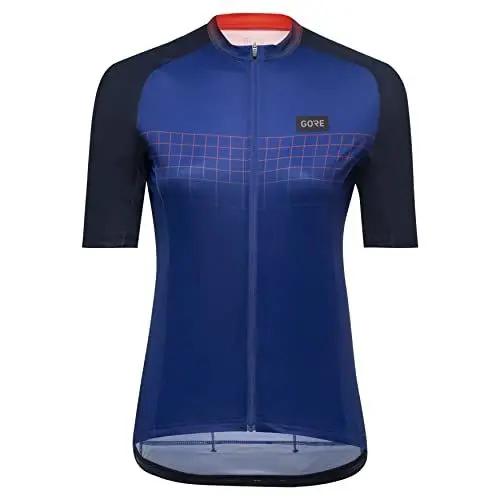 Produktbild: GORE WEAR Damen Grid Fade 2.0 Trikot, Ultramarine Blue/Firebal, 42 EU
