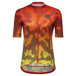 Produktbild: GORE WEAR Atmungsaktives Damen Fahrrad-Trikot, Rain Camo, Schneller Feuchtigkeitstransport, Mit Taschen, Kurzarm Fahrrad-Shirt
