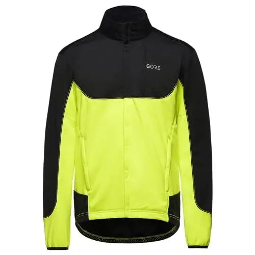 Produktbild: GOREWEAR C5 GORE® WINDSTOPPER® Thermo Trail Jacke, Black/Neon Yellow, S