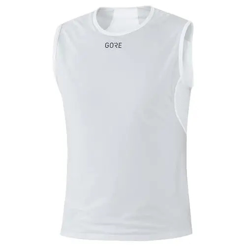 Produktbild: GORE WEAR Herren Windstopper Base Layer Shirt Ärmellos, Light Grey/White, M EU