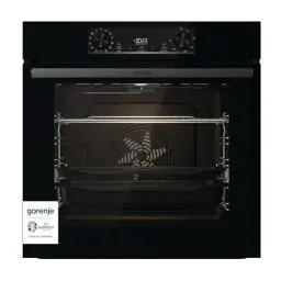 Produktbild: Gorenje 738415 OptiBake BOS 6737 E13BG Einbau-Backofen / 77L / Heißluft/ExtraSteam/GentleClose & Open/Bratenthermometer/AirFry/Pizzamode 300°C/PerfectGrill/ChildLook/Teleskopauszüge/schwarz