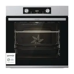 Produktbild: Gorenje BOS 6737 E13X Einbau-Backofen / 77 Liter/Heißluft/ExtraSteam/GentleClose & Open/EcoClean/Air Fry/PizzaMode/PerfectGrill/Teleskopauszüge/Inox-Look, Grau