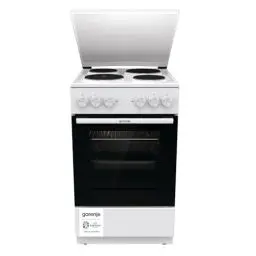 Produktbild: Gorenje GE5A23WH Standherd, 74 Liter, PerfectGrill, Pizza Mode 300°C, AquaClean, Made in Europe, weiß