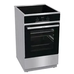 Produktbild: Gorenje GEIT 5 C60BPG Elektro-Standherd mit Induktionskochfeld / 50 cm / 70 Liter / Kindersicherung/ Schnellaufheizung / AirFry / Pizzamodus 300°C / Teleskopauszüge / AquaClean / BridgeZone / schwarz