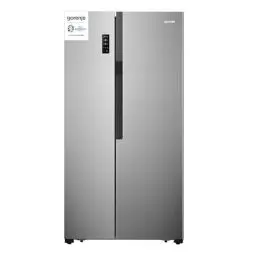 Produktbild: Gorenje NRS 918 EMX/Side by Side Kühl-Gefrierkombination /NoFrostPlus/Inverter-Kompressor /178,6 cm/185 l Gefrierteil/ 334 l Kühlteil/ 309 kWh Jahr, Edelstahl- Look , 91 cm Breite (Energieklasse E)