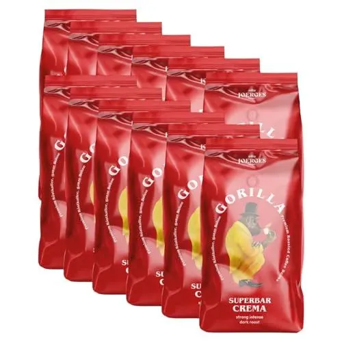 Produktbild: Gorilla Espresso Super Bar Crema 12 x 1kg, Kaffee ganze Bohne