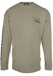 Produktbild: Gorilla Wear Boise Oversized Long Sleeve - armeegrün - hochwertig aus robustem und dehnbarem Stoff für Bodybuilding und Fitness übergroße Passform Logo, XL Grün