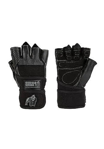 Produktbild: Gorilla Wear Dallas Wrist Wrap Gloves - schwarz Bodybuilding und Fitness Accessoires für Herren, M