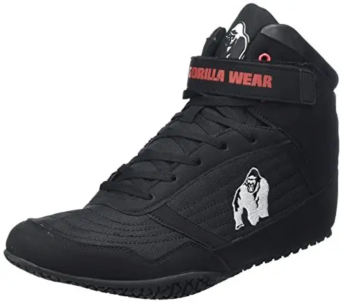 Produktbild: Gorilla Wear High Tops Black schwarz - Bodybuilding und Fitness Schuhe für Damen und Herren, EU 39
