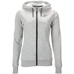 Produktbild: Gorilla Wear Pixley Zipped Hoodie - grau - leicht funktionell Oberteil Pullover mit Logo Reissverschluss zum Sport Alltag Freizeit Workout Training bequem atmungsaktiv aus Baumwolle Polyester, S