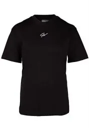 Produktbild: Gorilla Wear - Bixby Oversize T-Shirt - Schwarz - Bodybuilding Sport Alltag Freizeit mit Logo Aufdruck leicht und bequem für optimale Bewegung, S