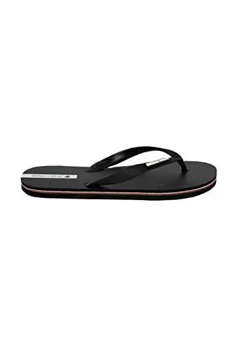 Produktbild: Gorilla Wear - Kokomo Flip-Flops - Schwarz - Freizeit Bequem rutschfest unisex mit Logo für maximale Bewegungsfreiheit aus Gummi EVA Badesandalen, 47