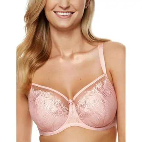 Produktbild: Gorteks Mable-B3 halb gepolsterter BH, Bestickt, Bequem – 80E, Rosa