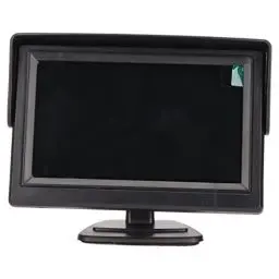 Produktbild: Goshyda 4,3-Zoll-Automonitor, Farb-LCD-Rückfahrmonitor mit Sonnenblende, Unterstützt Autokamera, DVD, VCD, STB, Empfänger, die Meisten TFT--Displays