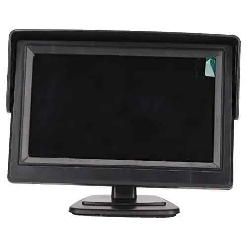 Produktbild: Goshyda 4,3-Zoll-Automonitor, Farb-LCD-Rückfahrmonitor mit Sonnenblende, Unterstützt Autokamera, DVD, VCD, STB, Empfänger, die Meisten TFT--Displays