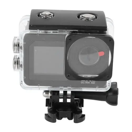 Produktbild: Goshyda 5K 30FPS 50MP WiFi Action Kamera, UHD 5M Unterwasserkamera mit 170° Weitwinkel, IP68 wasserdichte Anti Shake Sportkamera mit Zubehör, Zum Tauchen Surfen