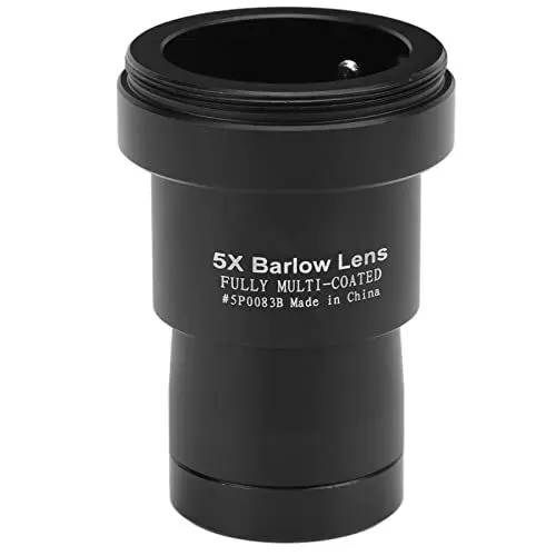 Produktbild: Goshyda 5X Barlow-Linse, 1,25-Zoll-Unterstützung, T2-Halterung, M35-Gewinde, Vollständig Beschichtete Grün Beschichtete Optische Glasokulare für Astronomische Teleskopokulare