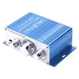 Produktbild: HY - 2001 Auto Verstärker, DC 12V Digital Stereo Audio Verstärker 2 Kanal Digitalanzeige Power Player HiFi Audio Musik CD DVD MP3 FM Player(Blau)