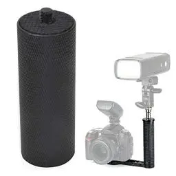 Produktbild: Goshyda Blitzlicht-Handgriff, Tragbarer Blitzgriff aus Aluminiumlegierung, LED-Lampengriff mit 1/4 Zoll-Schraube für DSLR-Kamera-Camcorder