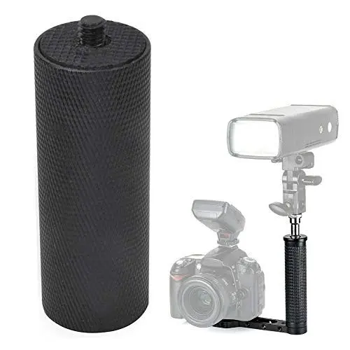 Produktbild: Goshyda Blitzlicht-Handgriff, Tragbarer Blitzgriff aus Aluminiumlegierung, LED-Lampengriff mit 1/4 Zoll-Schraube für DSLR-Kamera-Camcorder