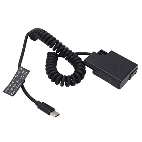 Produktbild: Goshyda EN‑EL14 Typ C Vollständig Dekodierter Dummy-Akku, DC-Koppler-Netzadapterbank, für D5600 D5500 D5300 D5200 D5100 D3300 D3400 und Andere Digitalkameras