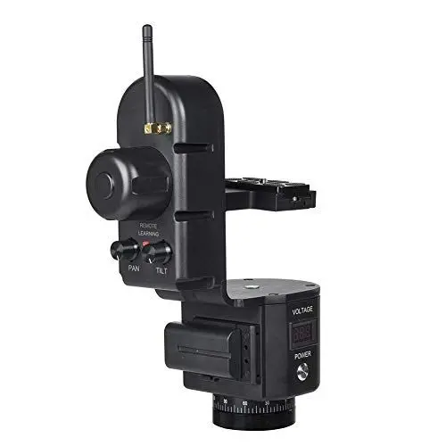 Produktbild: Goshyda Elektrischer Stativkopf, Einstellbare Geschwindigkeit 40-50M Fernbedienung Elektronischer Schwenk-Neige-Kopf Motorisiertes Panorama-Stativ für Panorama, Sportfotografie, Filmaufnahmen