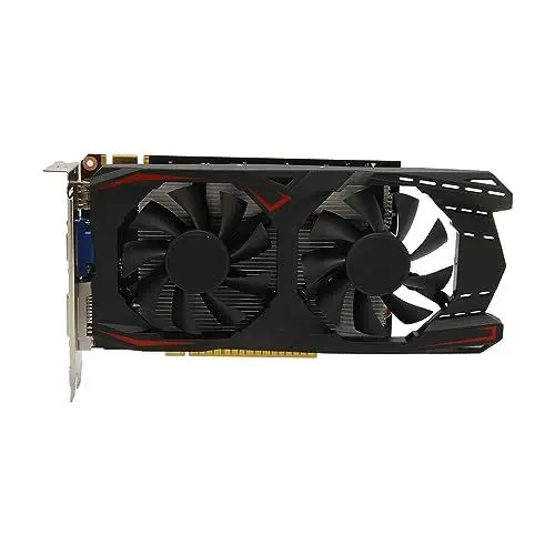 Produktbild: Goshyda Gaming-Grafikkarte, GTX1050Ti 4 GB DDR5 128 Bit DVI VGA HDMI-Schnittstelle, Computer-Grafikkarte mit Dual-Lüfter-Kühlung für den Desktop (GTX1050Ti 4 GB DDR5 128 Bit)