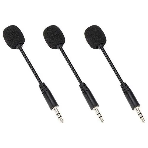 Produktbild: Goshyda Lavalier-Mikrofon, -Ansteckmikrofon 3,5 Mm Klinke Computermikrofon Freisprech-Clip-on-Mikrofon mit Schwammabdeckung und 1,5 M Kabel, für Telefoncomputer