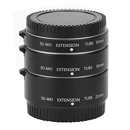 Produktbild: Goshyda M43 10 mm + 16 mm + 21 mm Makroadapterring, Metall + Kunststoff Automatischer Belichtungsadapterring für SLR-Kameraobjektiv