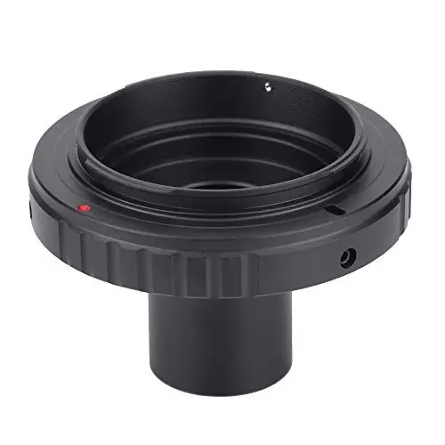 Produktbild: Goshyda Mikroskop-Okular-Adapterring, Schwarze Aluminiumlegierung 23,2 Mm T-Mount-Mikroskop-Okular-T-Mount-Adapter-Adapterring für OM-Mounts SLR-Kamera