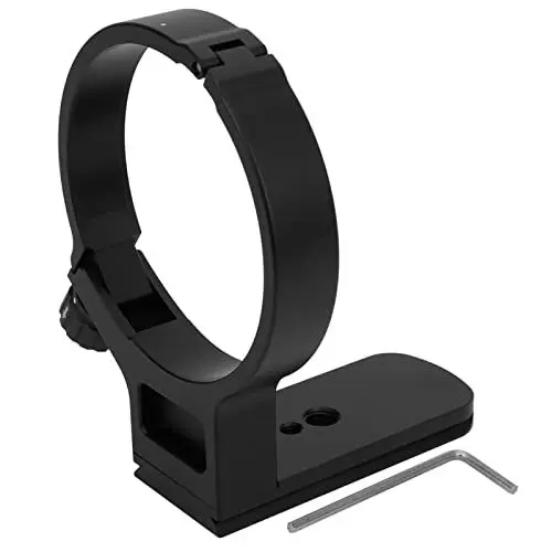 Produktbild: Goshyda Objektiv-Stativhalterungsring, Objektiv-Stativhalterungsring aus Aluminiumlegierung mit 1/4 '' und 3/8 '' Schraubenlöchern, für Tamron 100-400 Mm F4.5-6.3 Di VC USD (A035) Objektiv