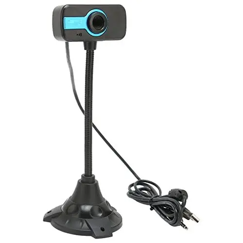 Produktbild: Goshyda PC-Kamera, HD-Webcam mit Mikrofon, USB-Webkamera mit Manuellem Fokus, 640 X 480 DPI USB-Webcam mit Mikrofon, für Vlog, für Live-Übertragung, Online-Bildung, Videokonferenzen, für Youtuber