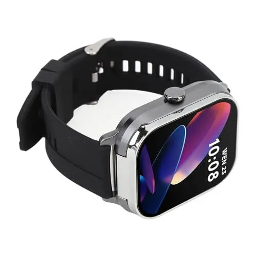 Produktbild: Goshyda Smartwatch, Uhren für Damen mit 2,01-Zoll-TFT-Touchscreen, 2-in-1-NFC-Smart-Sportuhr mit Bluetooth-Kopfhörer, Modische Armbanduhr mit Musikwiedergabe, Uhr und ohne Störung