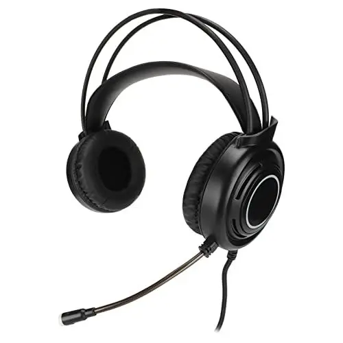 Produktbild: Goshyda Stereo-Gaming-Headset, Over-Ear-Kopfhörer, Kabelgebundener Kopfhörer mit Geräuschunterdrückung, Mikrofon und Buntem Licht, für PC-Laptops, für, für