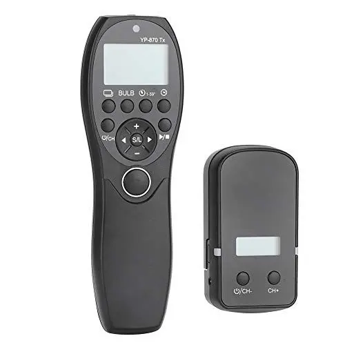 Produktbild: Goshyda YP-870/E3 Ⅱ Kamera Drahtlose Timing-Auslöser-Fernbedienung, LCD-Bildschirm für, für Pentax, für Samsung, für Contax, für E-M1 Mark II