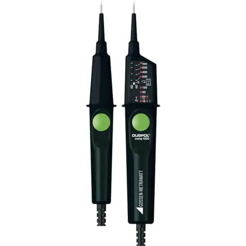 Produktbild: Gossen Metrawatt DUSPOL analog 1000 Zweipoliger Spannungsprüfer CAT III 1000 V, CAT IV 600V LED, Vi