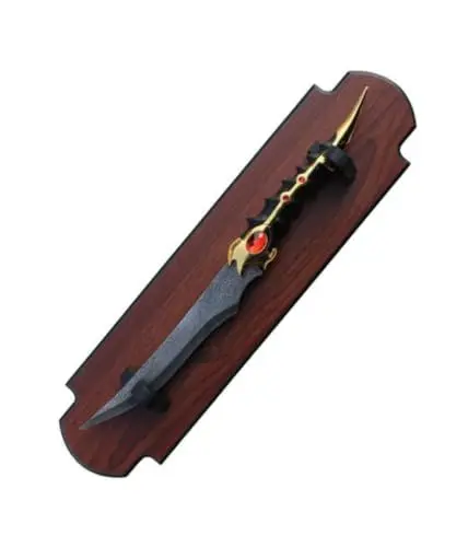 Produktbild: GOT Dolch Bran Stark - Valyrischer Dolch -mit Wandhalterung - Angriff auf Bran - Stich - Deko-Schwert - 48 cm -