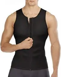 Produktbild: Gotoly Herren Kompressionshirt Unterhemden Shapewear Funktionsshirt Figurformend Body Shaper Bauch Weg Unterhemd Shirt Fur Abnehmen (Schwarz, L)