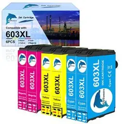 Produktbild: GoToners 603XL Patronen Kompatibel für Epson 603 XL Farben Druckerpatronen für XP-2100 XP-2150 XP-2105 XP-3100 XP-3105 XP-3150 XP-4100 XP-4150 WF-2810 WF-2830 WF-2850 (2 Cyan, 2 Magenta, 2 Gelb)