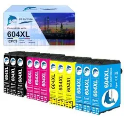Produktbild: GoToners 604 XL Druckerpatronen Kompatibel für Epson 604 604XL Patronen für Expression Home XP-2200 XP-2205 XP-3200 XP-3205 XP-4200 XP-4205, Workforce WF-2910 WF-2930 WF-2950 (12er-Pack)