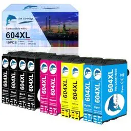 Produktbild: GoToners 604 XL Druckerpatronen Kompatibel für Epson 604 604XL Patronen für Expression Home XP-3200 XP-3205 XP-4200 XP-4205 XP-2200 XP-2205, Workforce WF-2910 WF-2930 WF-2935 WF-2950 (10er-Pack)