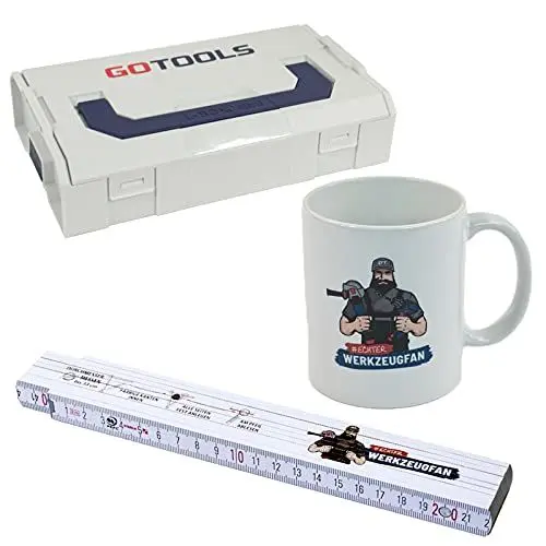 Produktbild: GOTOOLS Kaffeetasse + Zollstock + L-Boxx mini